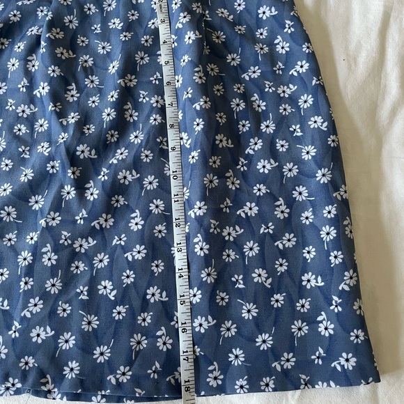Vintage Periwinkle Floral Miniskirt - Picture 3 of 5